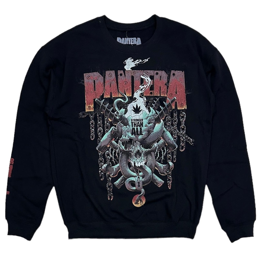 Pantera Hard Rock Heavy Metal Band Men's Stronger Than All Crewneck Sweatshirt